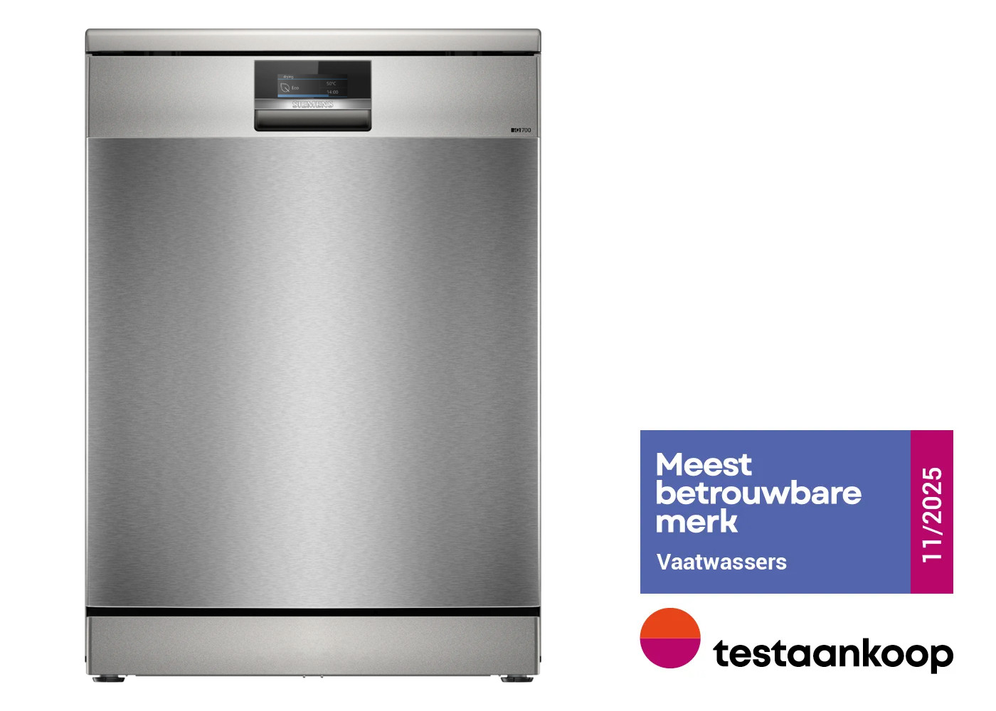 SIEMENS SN27TI02CE IQ700 vrijstaande vaatwasser