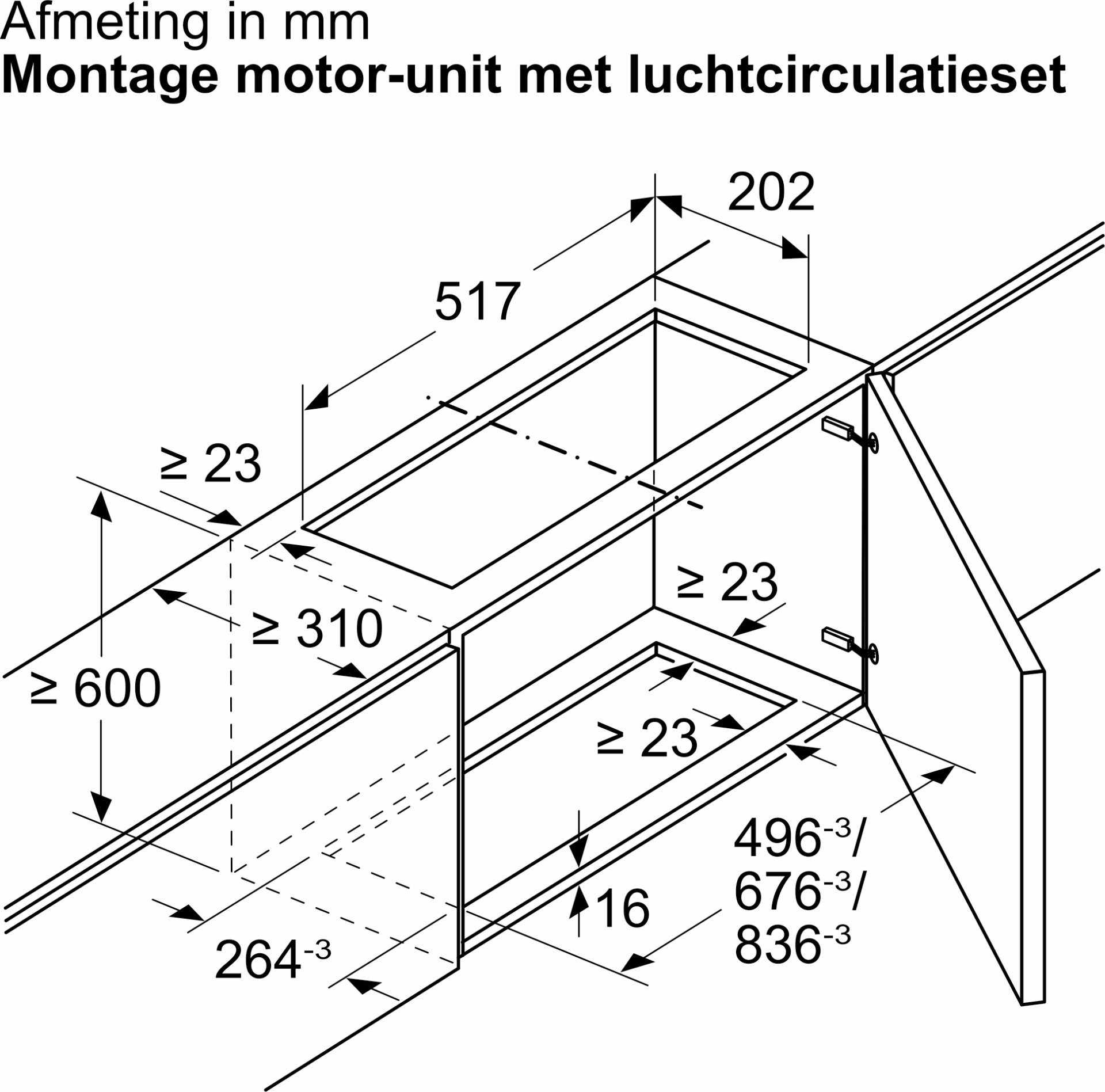 BOSCH koolstoffilter - regenereerbaar - DWZ1IT1D1