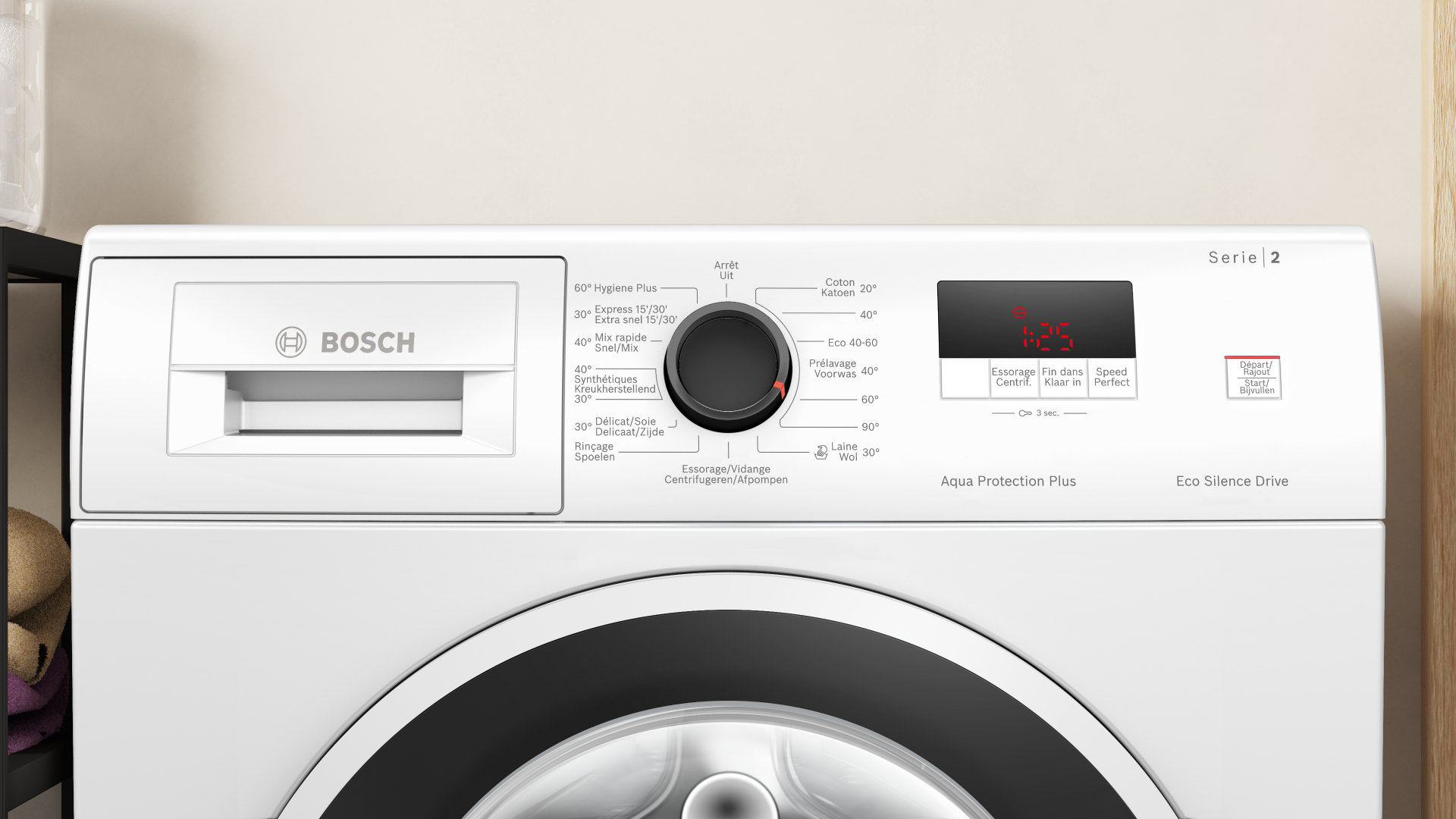 BOSCH SERIE 2 Wasmachine 7 kg - WGE02407FG