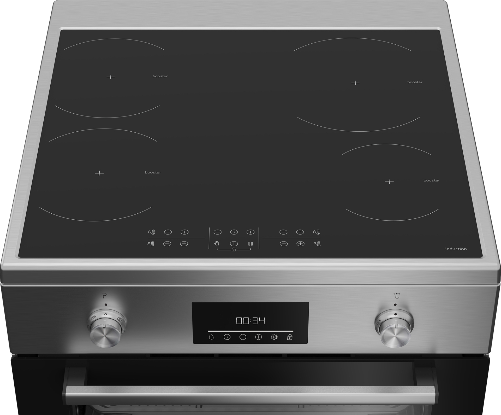 BEKO fornuis met inductie kookplaat - 60cm - FBMA6930GX