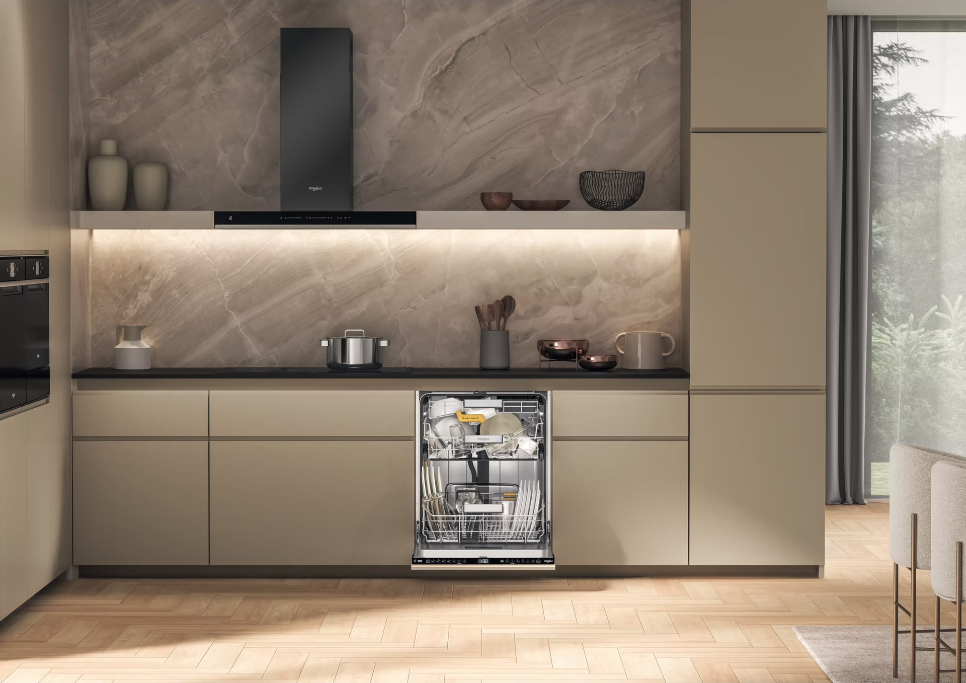 WHIRLPOOL vaatwasser volledig integreerbaar - WH8IA115B2M3TUS0