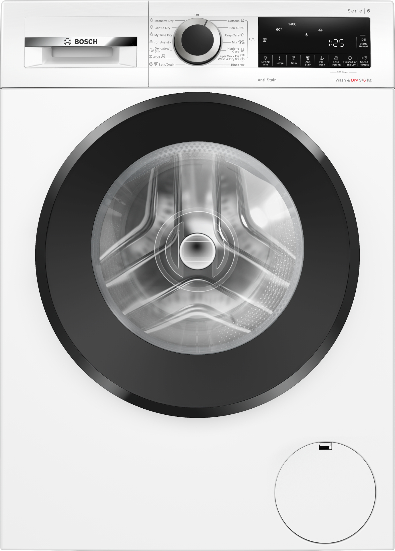 BOSCH SERIE 6 Was-droogcombinatie 6 kg - WNG24401BY