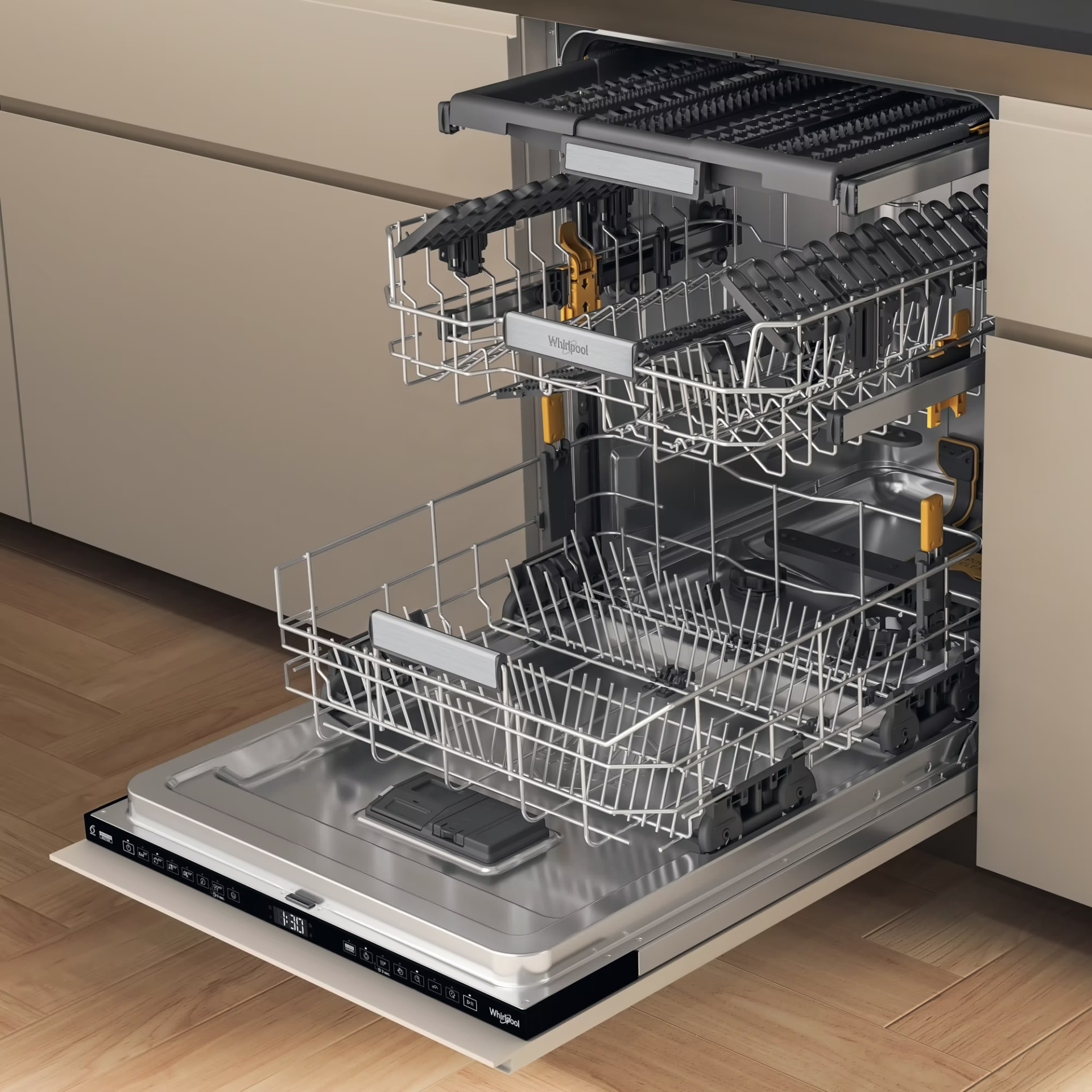 WHIRLPOOL vaatwasser volledig integreerbaar - WH7IA115B2M3TUS0
