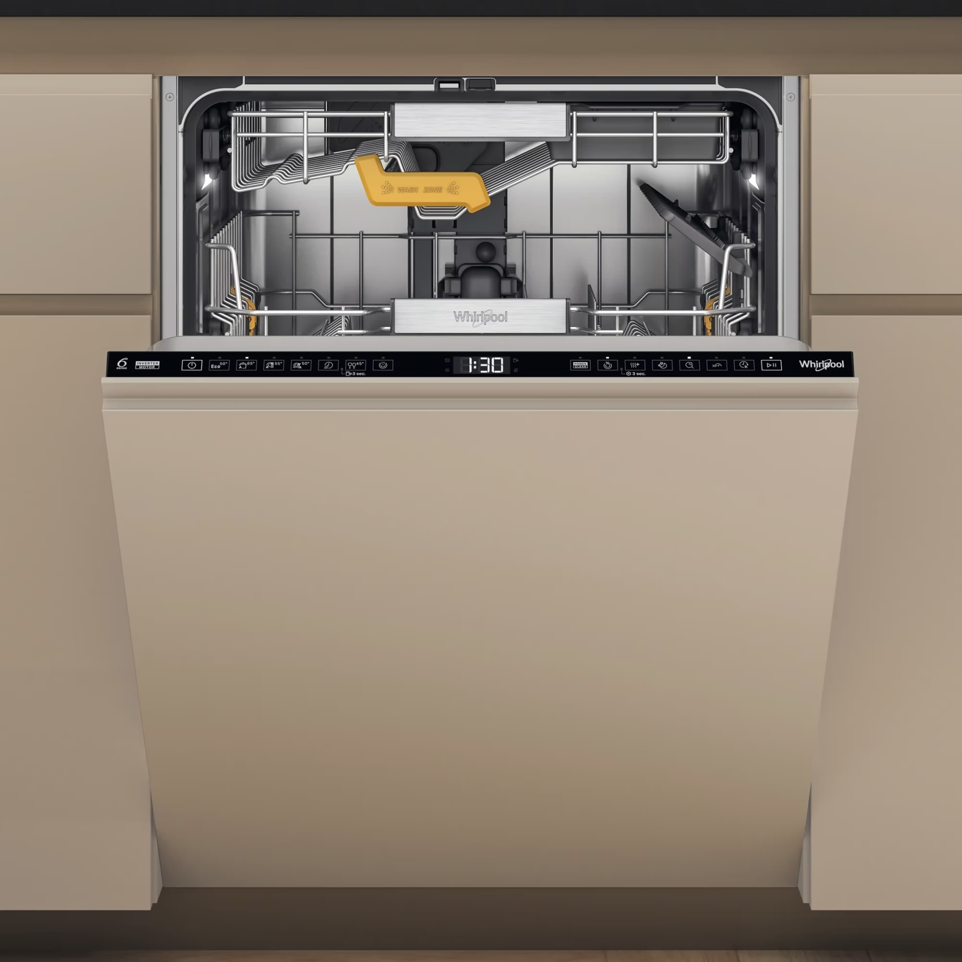 WHIRLPOOL vaatwasser volledig integreerbaar - WH8IA115B2M3TUS0