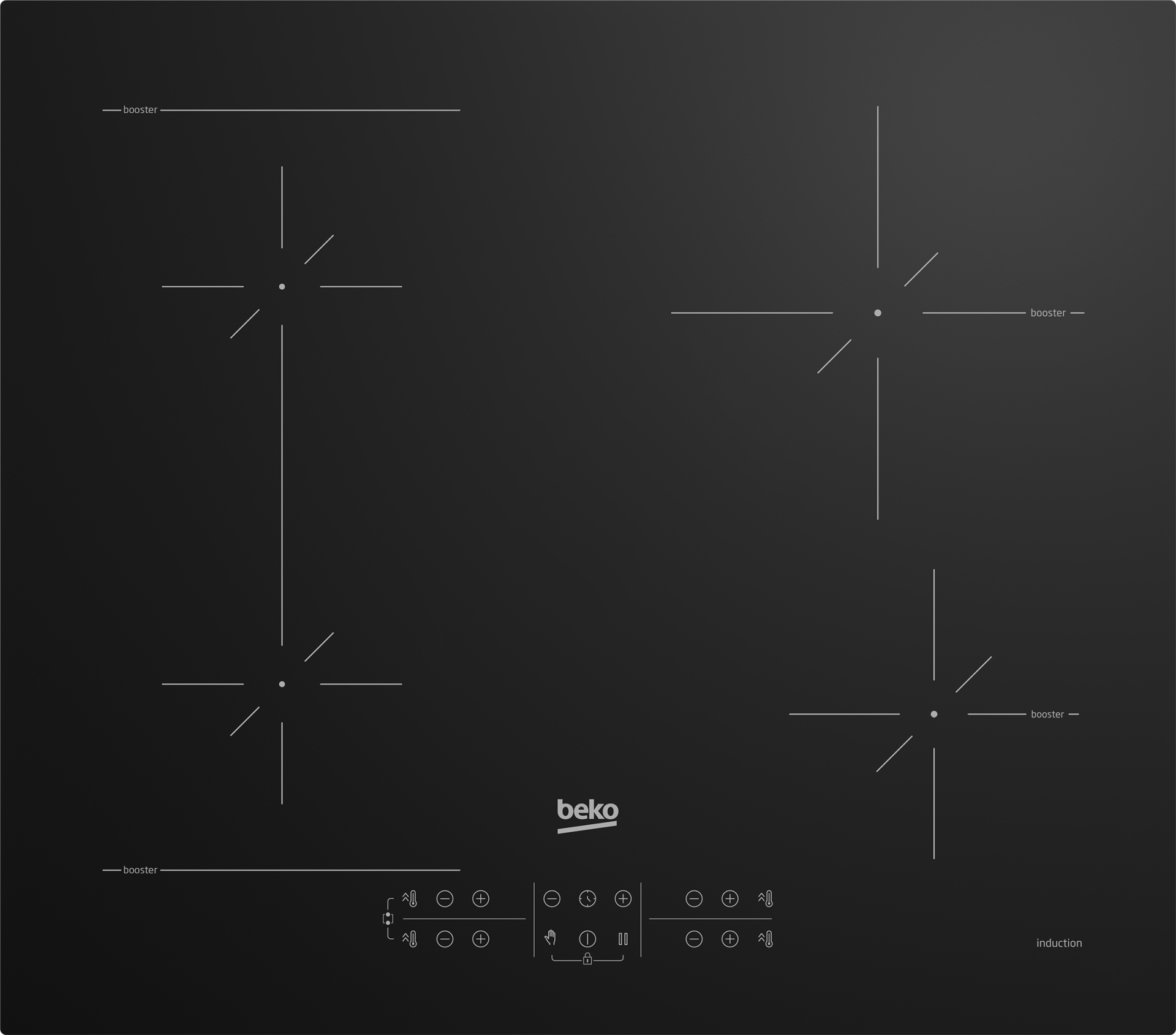 BEKO inductiekookplaat - 60cm - HII64200SFMT