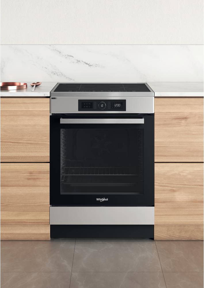 WHIRLPOOL fornuis met inductie kookplaat - 60cm - WS68IB8ACX/FR
