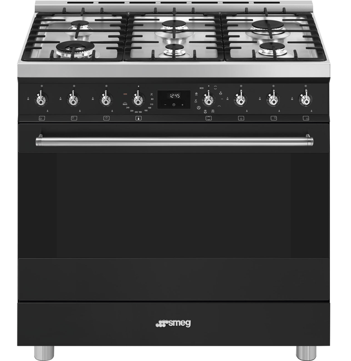 SMEG C9GMMB2 fornuis met gaskookplaat - 90cm