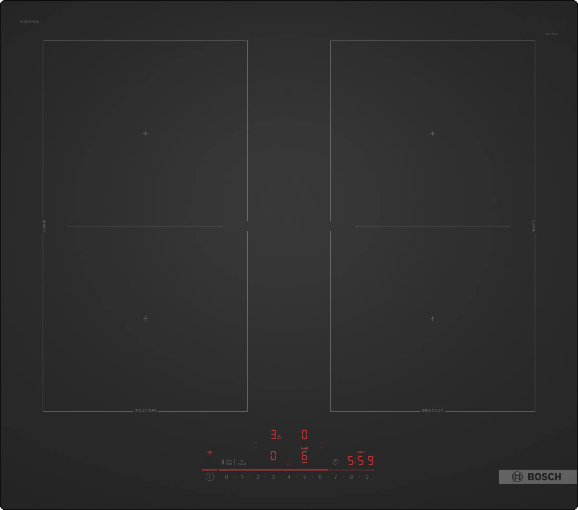 BOSCH Series 6 inductiekookplaat - 60cm - PVQ61CHB1E