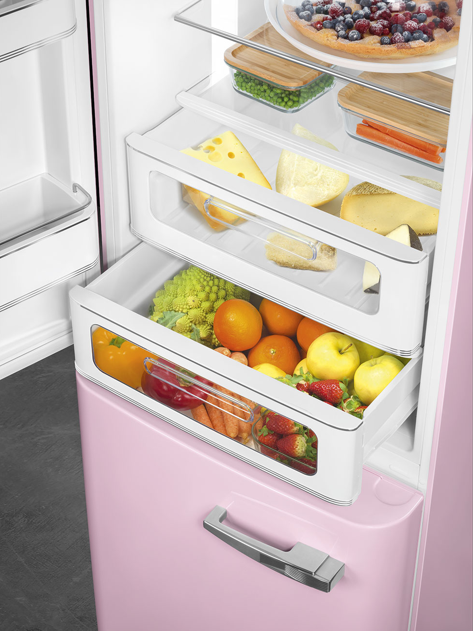 SMEG 50's Style Vrijstaande koel-vriescombinatie - FAB32LPK6