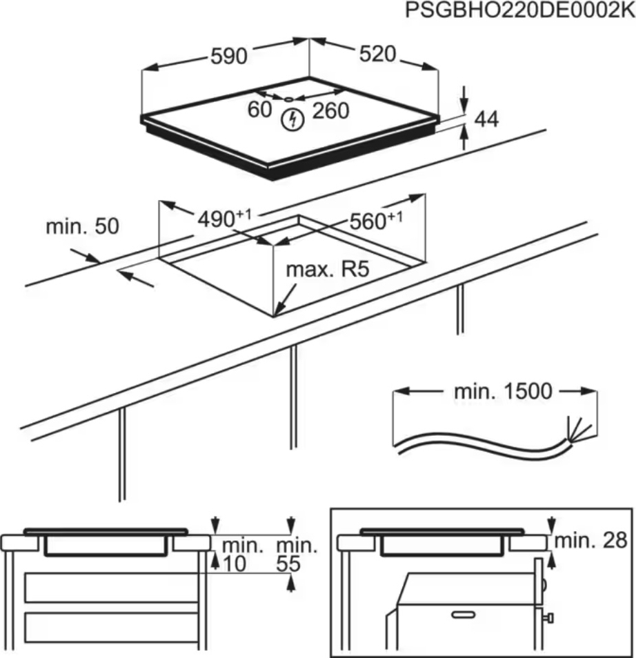 AEG 7000 inductiekookplaat - 60cm - TI64IB1BFB