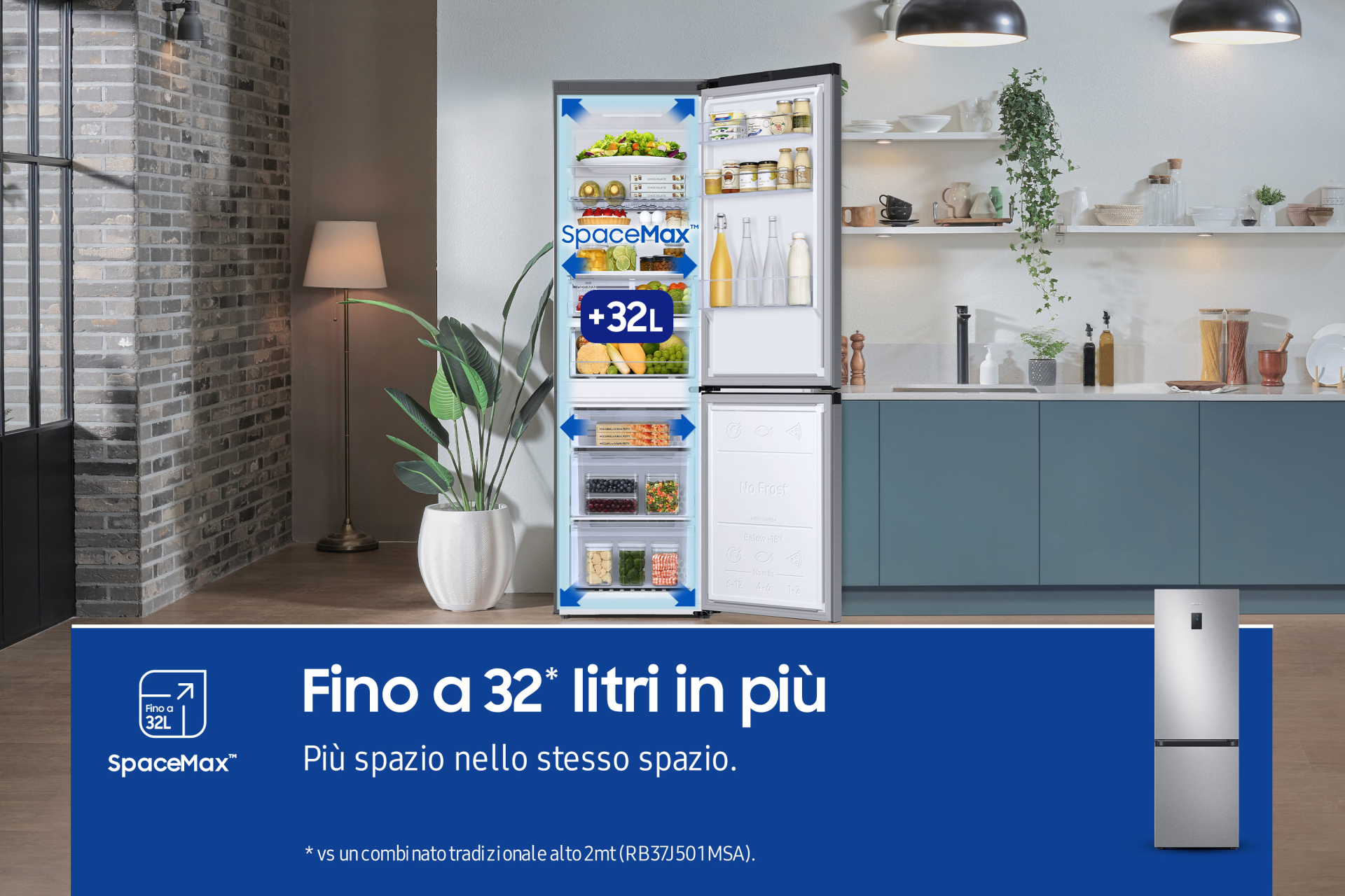 SAMSUNG vrijstaande koel-/vriescombinatie - 185cm - RB34C675DSA/EF