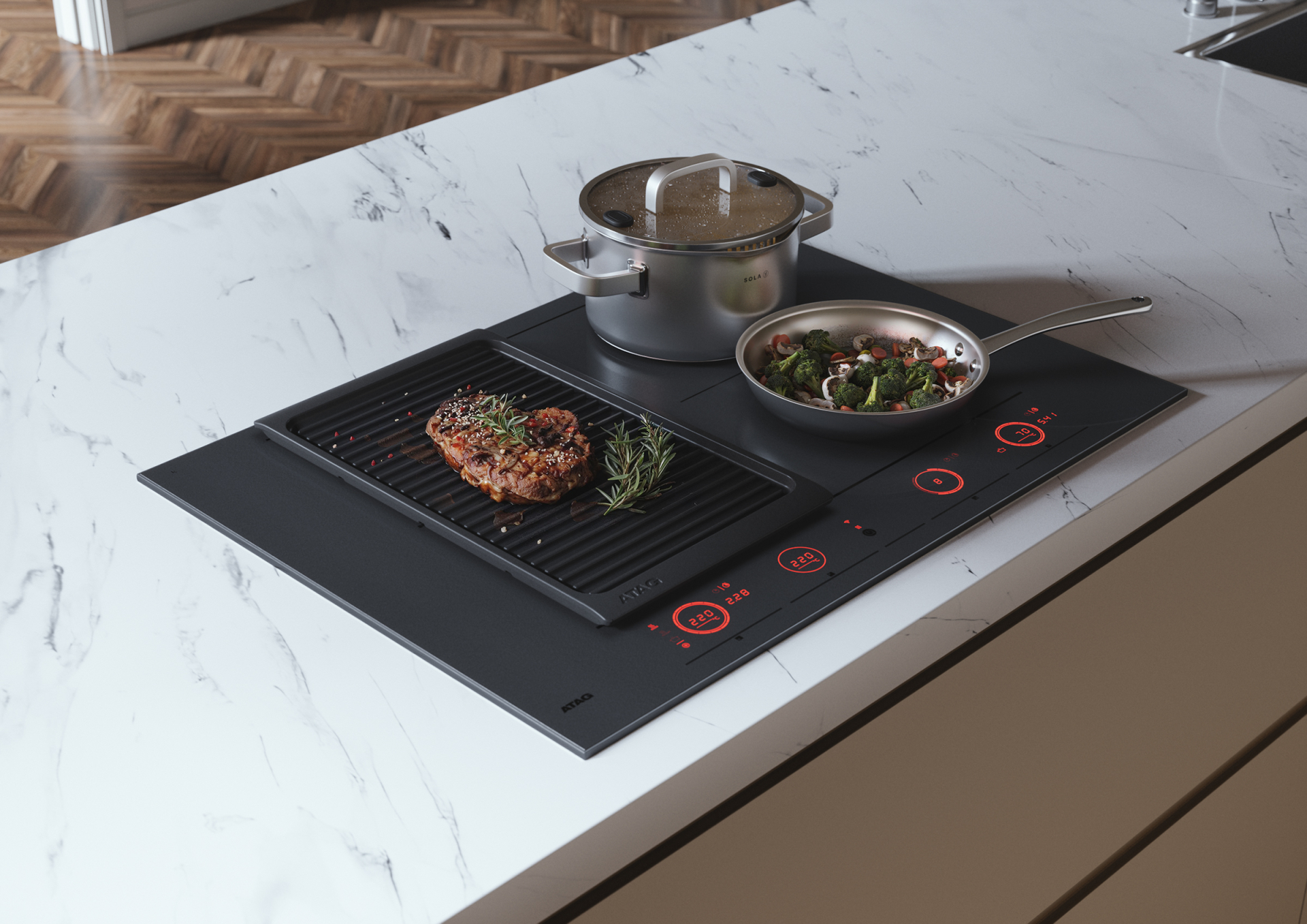 ATAG inductiekookplaat - 70cm - HI27472SV