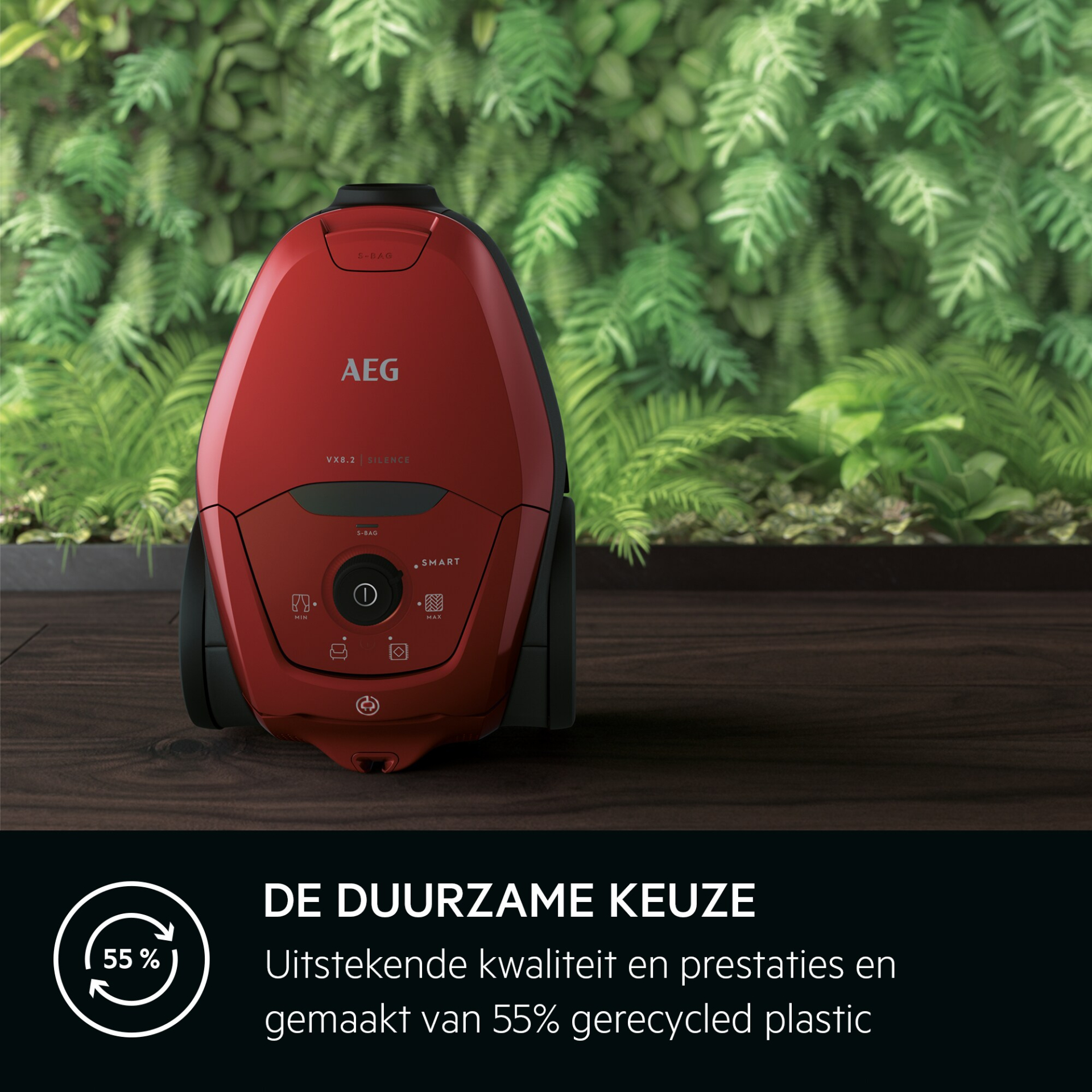 AEG SILENCE VX8.2 stofzuiger met zak - VX82-1-2CR