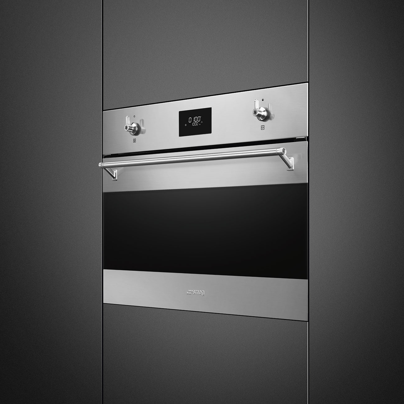 SMEG microgolfoven met grill - 45cm - SO4301M0X