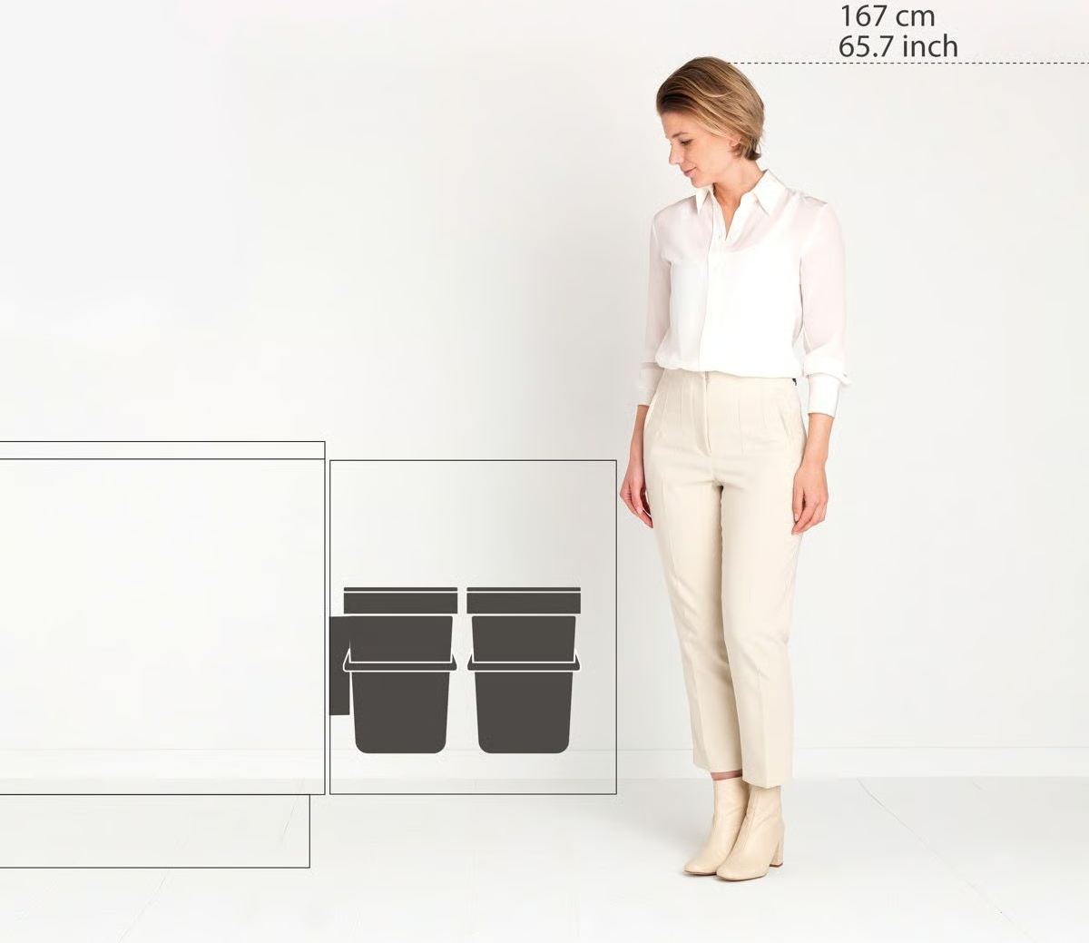 BRABANTIA inbouwemmer - 214448