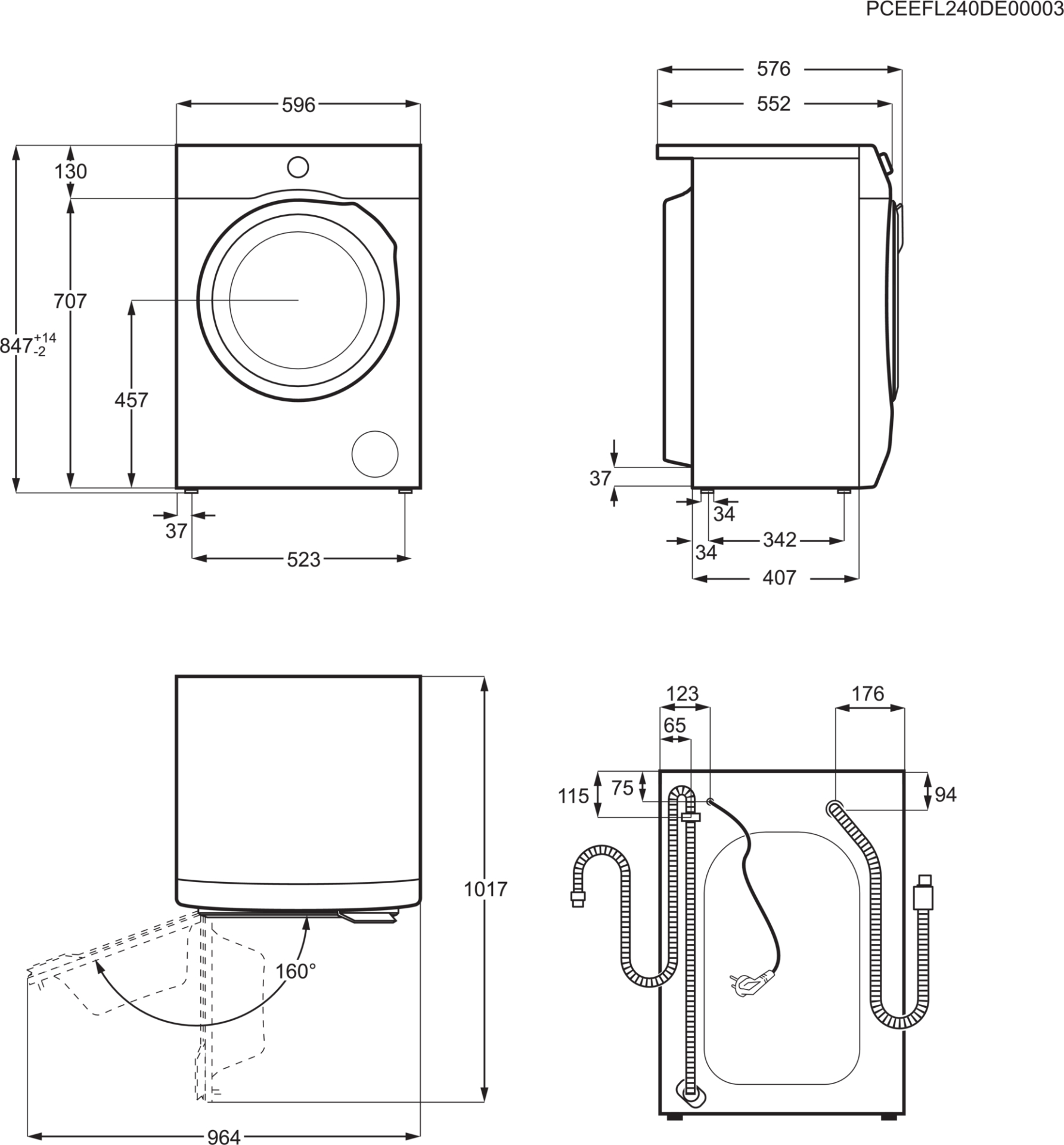 AEG 6000 wasmachine - LF62R840