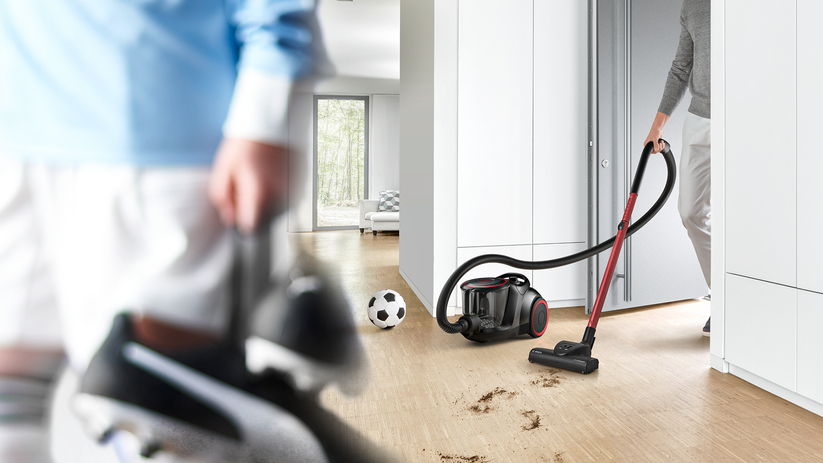 BOSCH  GS-41 stofzuiger zonder zak - BGS41POW2