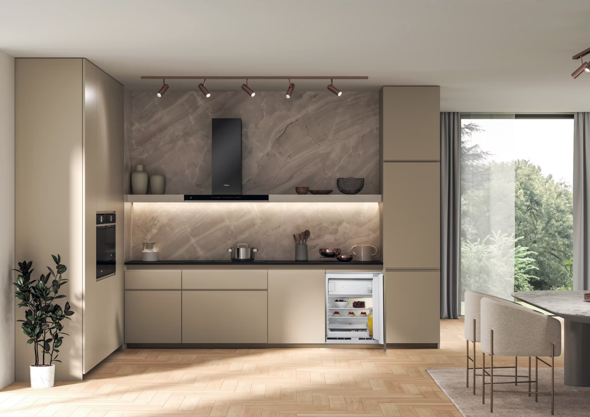 WHIRLPOOL onderbouw koelkast met vriesvak - 82cm - WBUF011