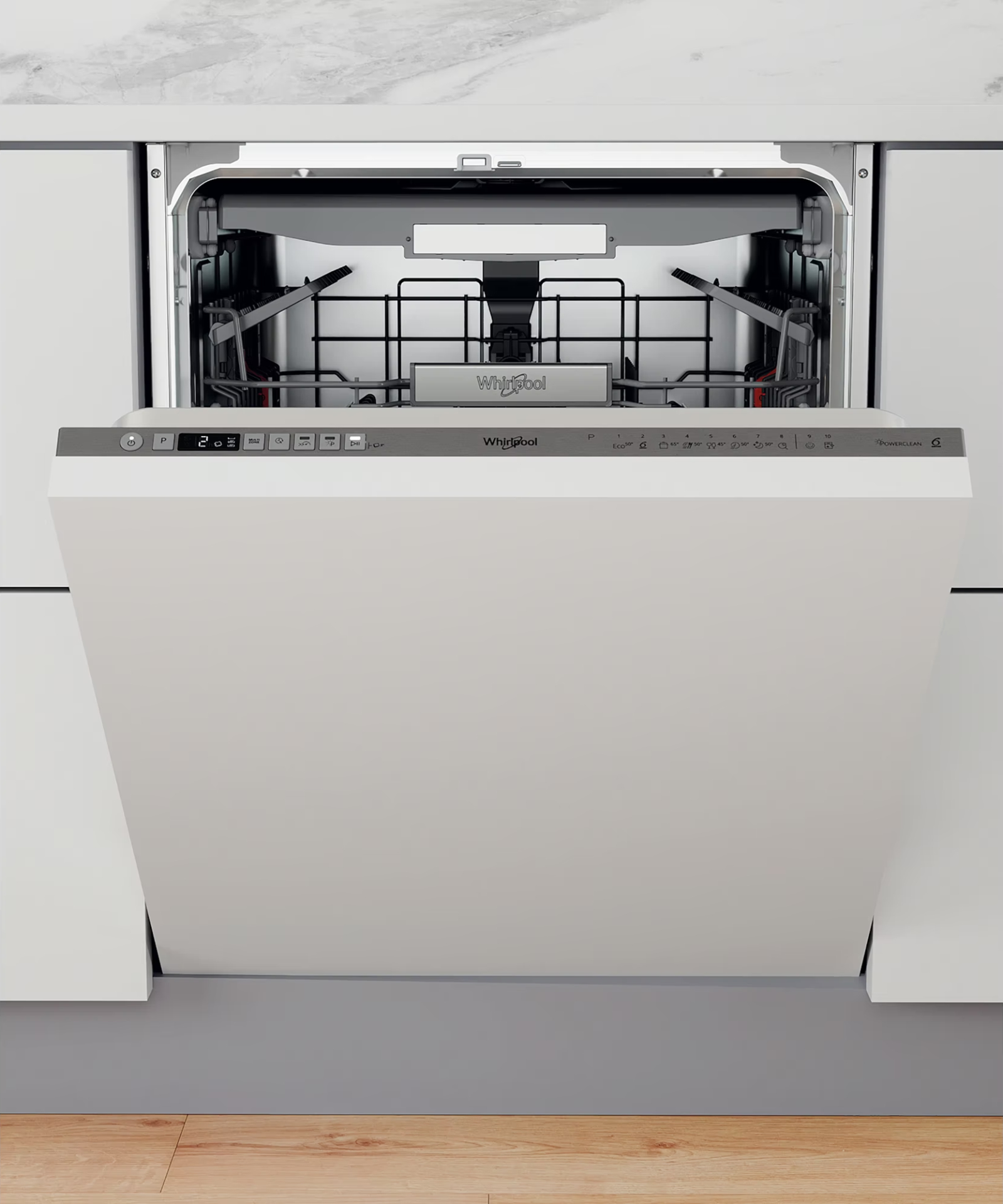 WHIRLPOOL vaatwasser volledig integreerbaar - W0ID751AX
