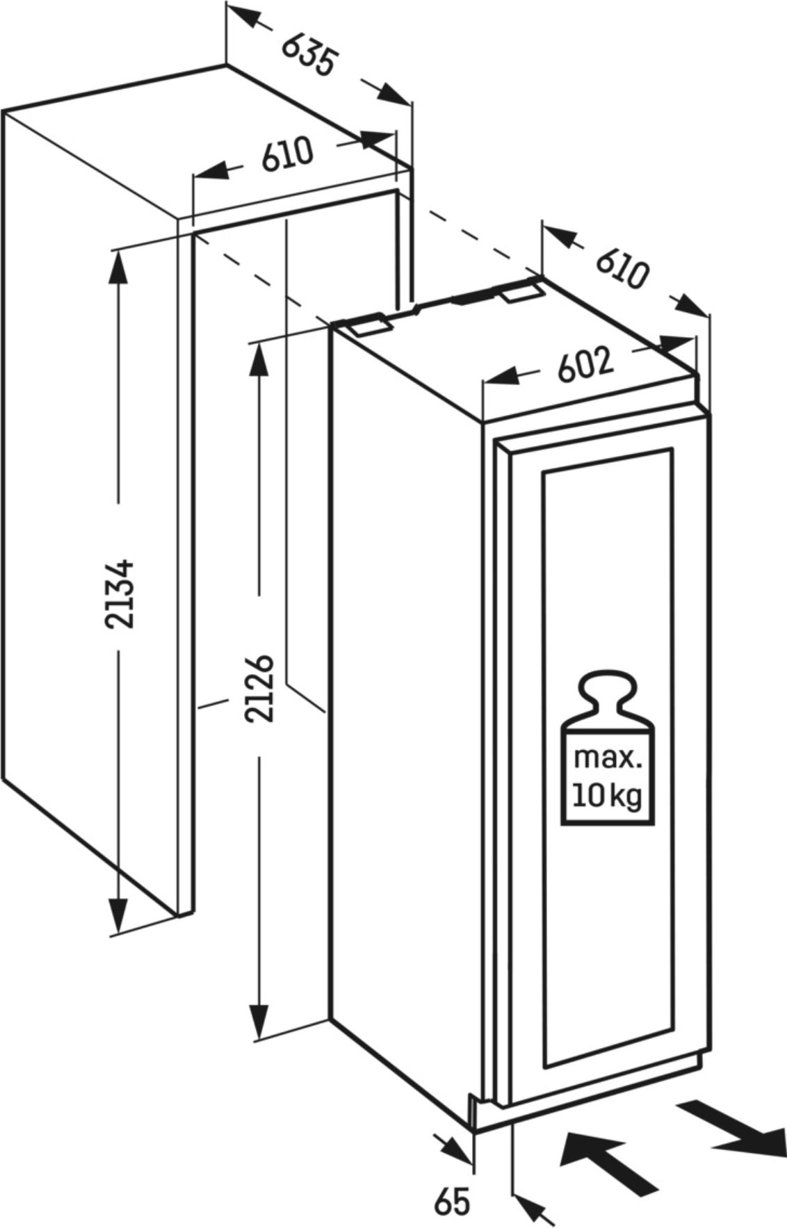 LIEBHERR MONOLITH Inbouw wijnklimaatkast - EWPI967020