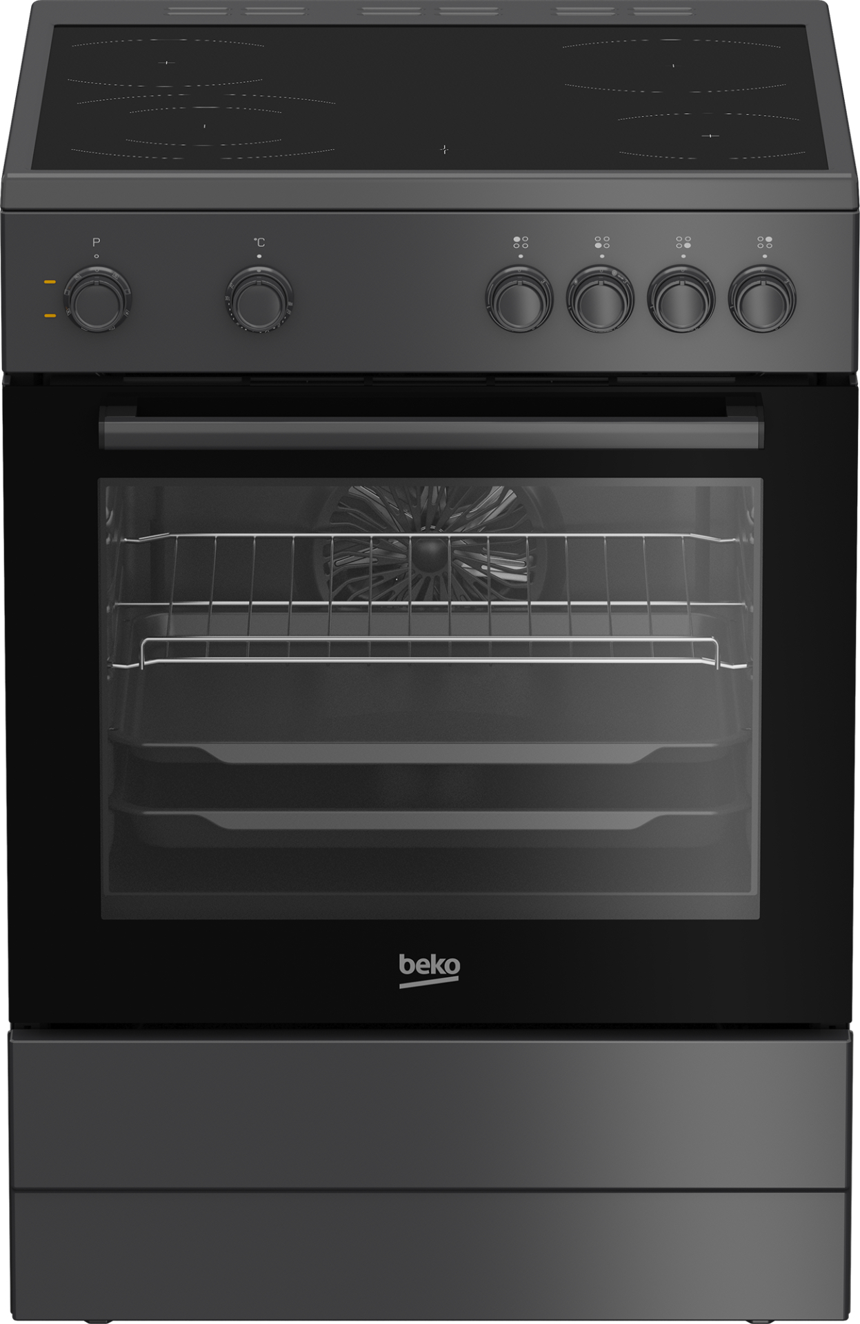 BEKO fornuis met electrische kookplaat - 60cm - FBM6701A