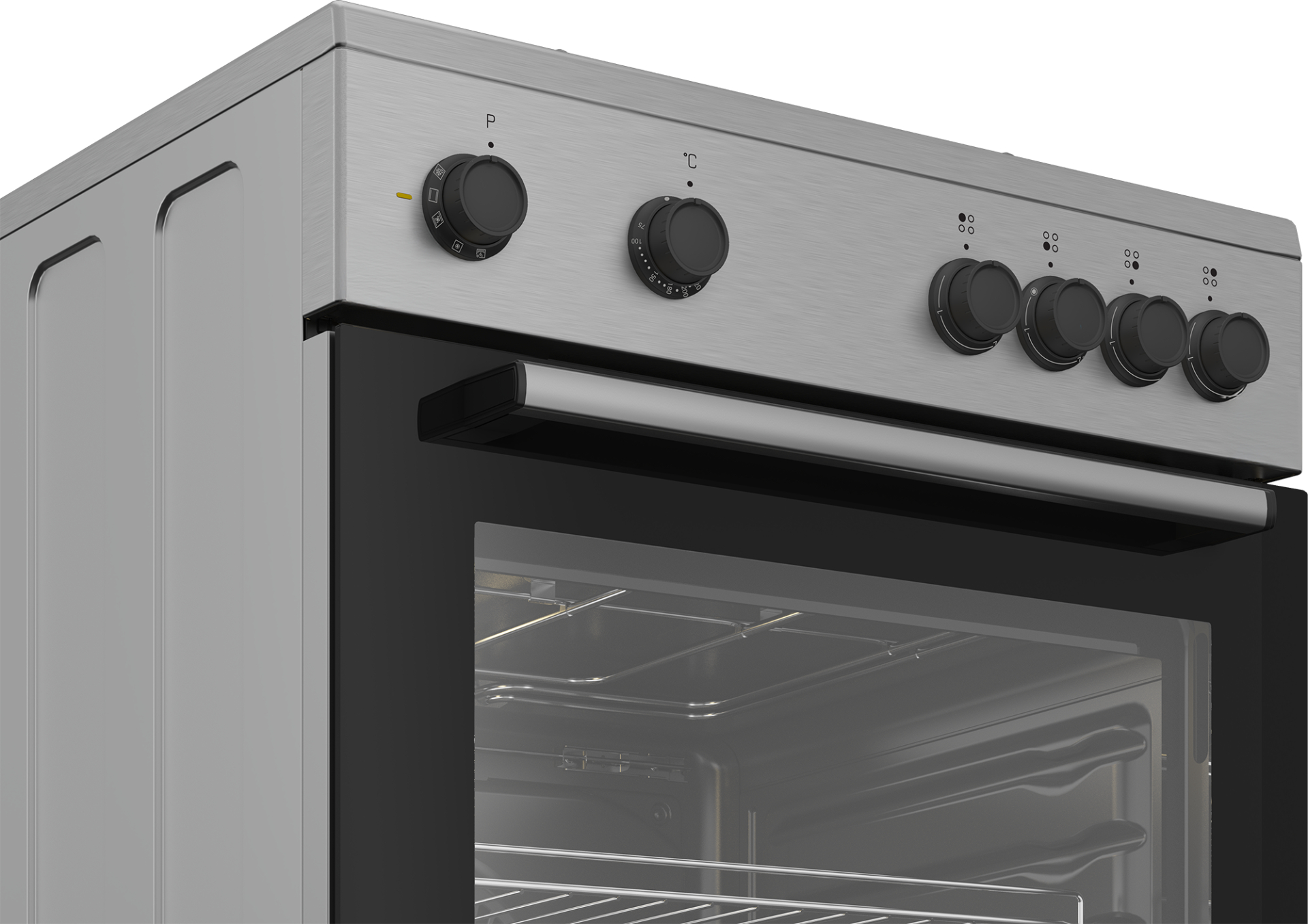 BEKO fornuis met electrische kookplaat - 60cm - FBM6701X