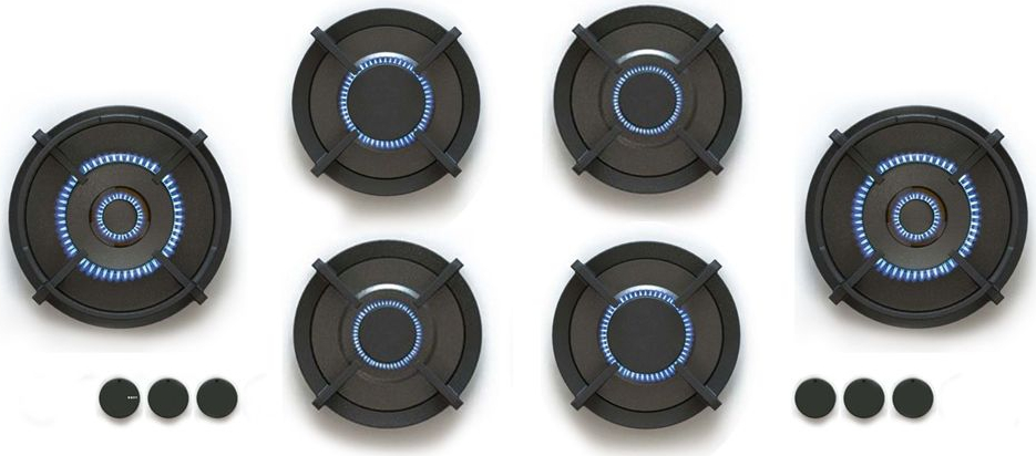 NOVY gaskookplaat - domino - 56078