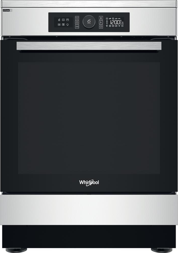 WHIRLPOOL fornuis met inductie kookplaat - 60cm - WS68IB8ACX/FR