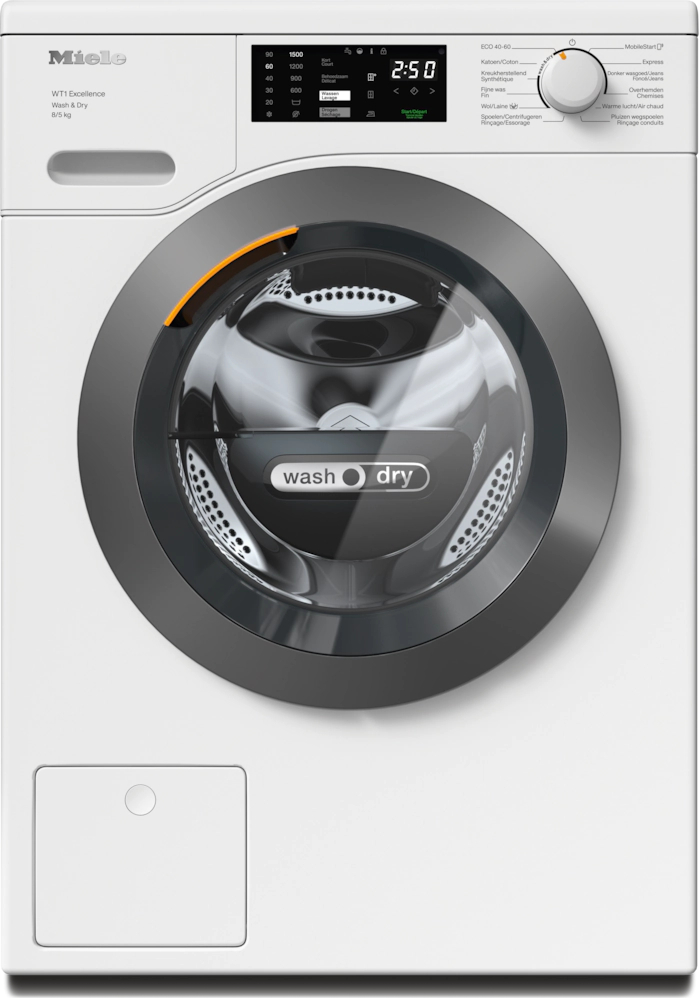 MIELE CHROME EDITION Was-droogcombinatie 5 kg - WTD165WPM