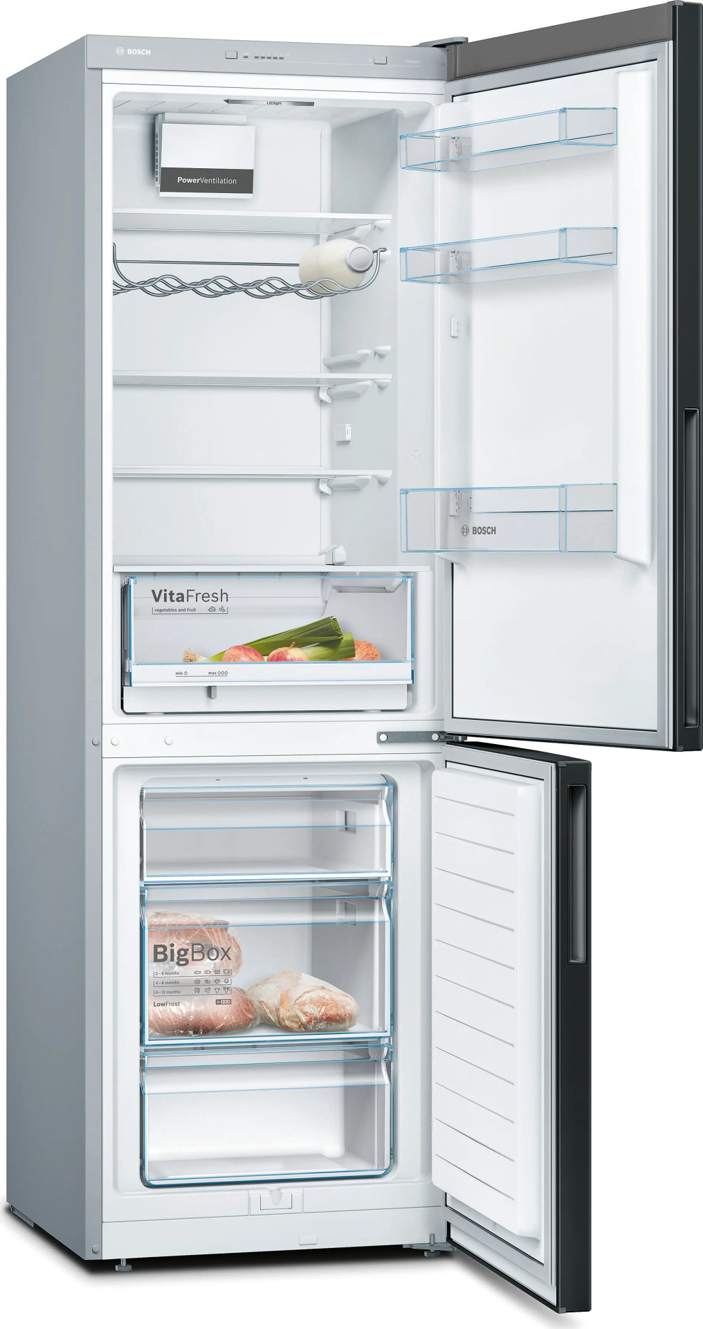 BOSCH SERIE 4 vrijstaande koel-/vriescombinatie - 186cm - KGV36VBEAS