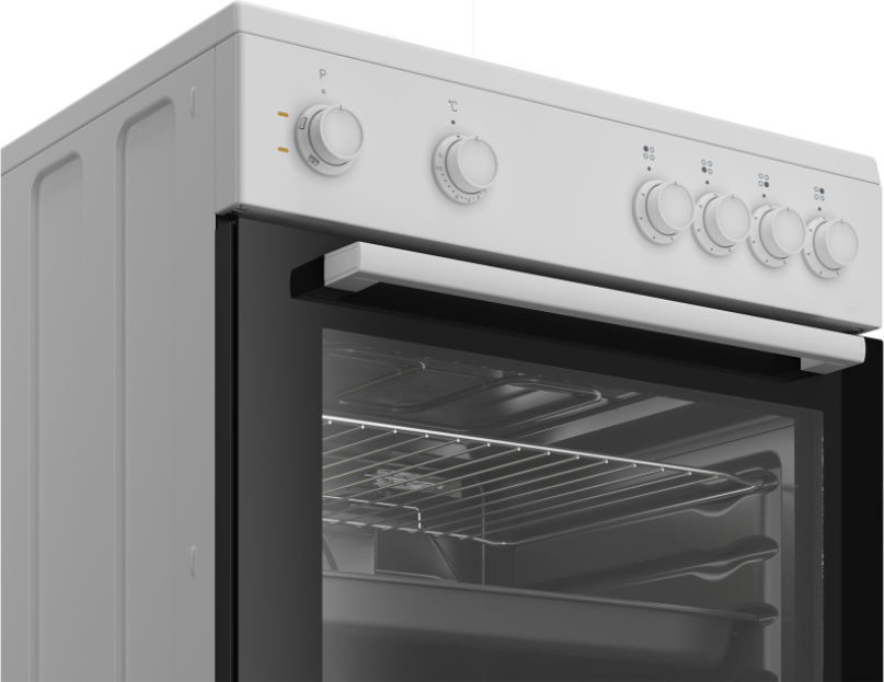 BEKO fornuis met electrische kookplaat - 60cm - FBS66000GW