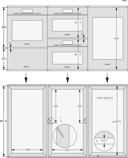 MIELE bodemplaat - ENB1060