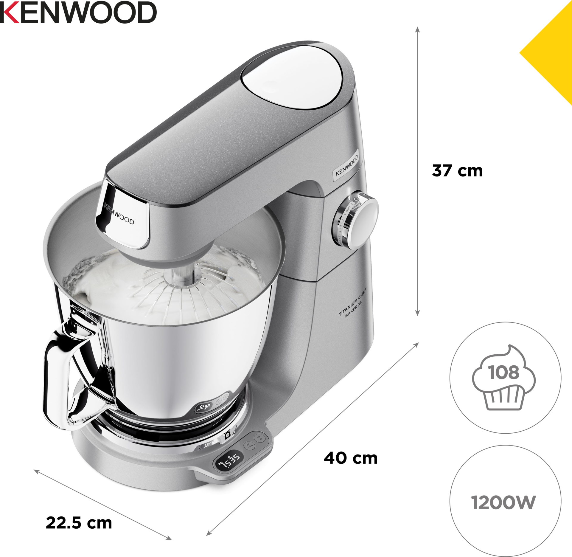 KENWOOD keukenrobot - KEKVL85.124SI