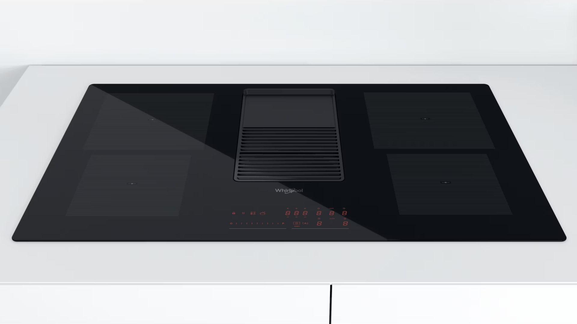 WHIRLPOOL kookplaat met afzuiging - 83cm - WVH92K1