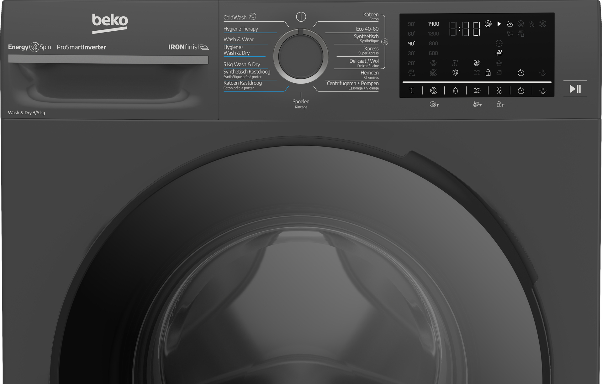 BEKO was- droogcombinatie - BM5DFT4841A