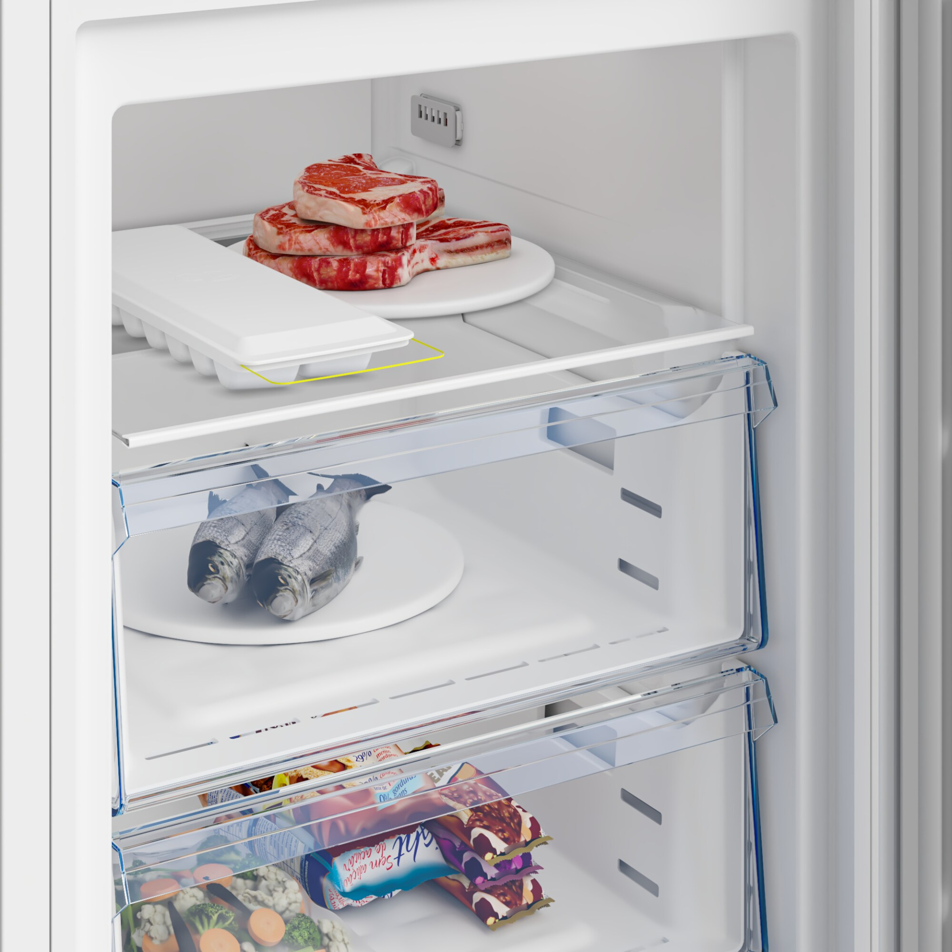 BEKO vrijstaande vriezer - 152cm - B3RFNE274W