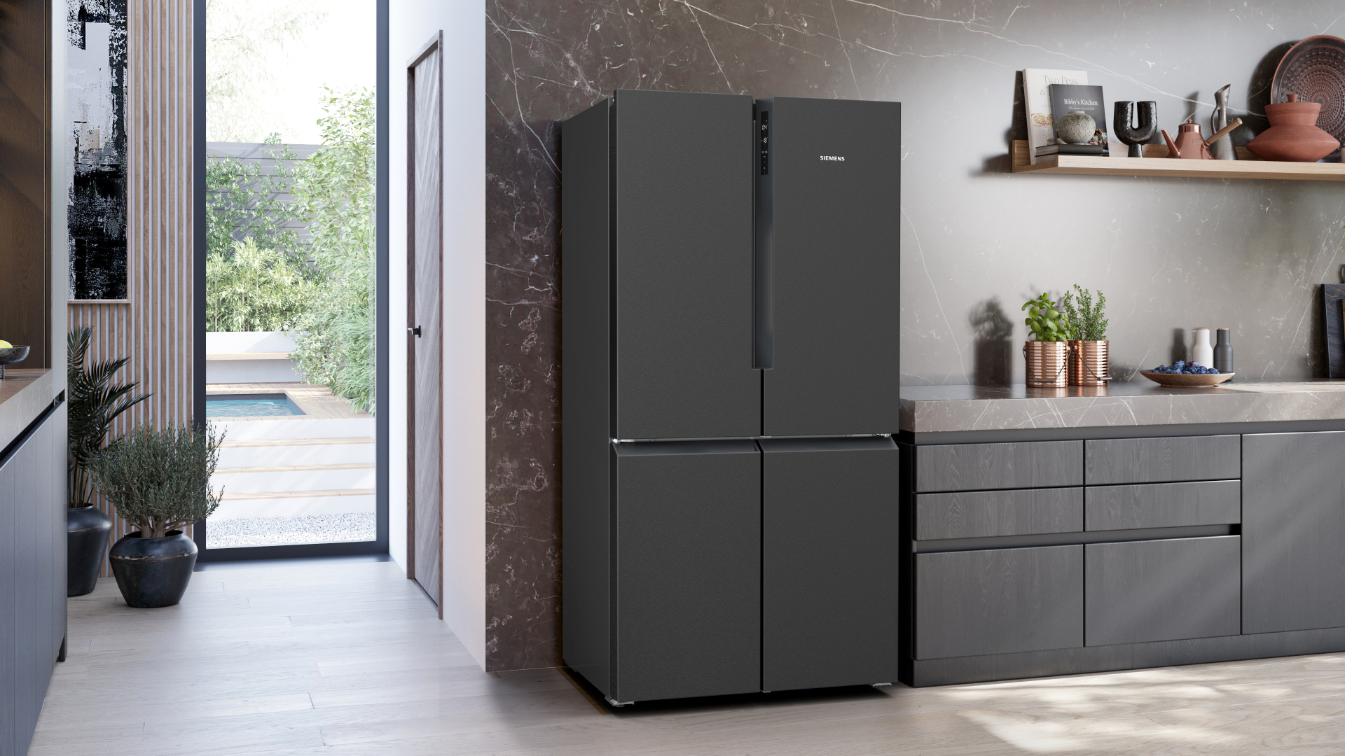 SIEMENS IQ300 side-by-side - 183cm - KF96NAXEA