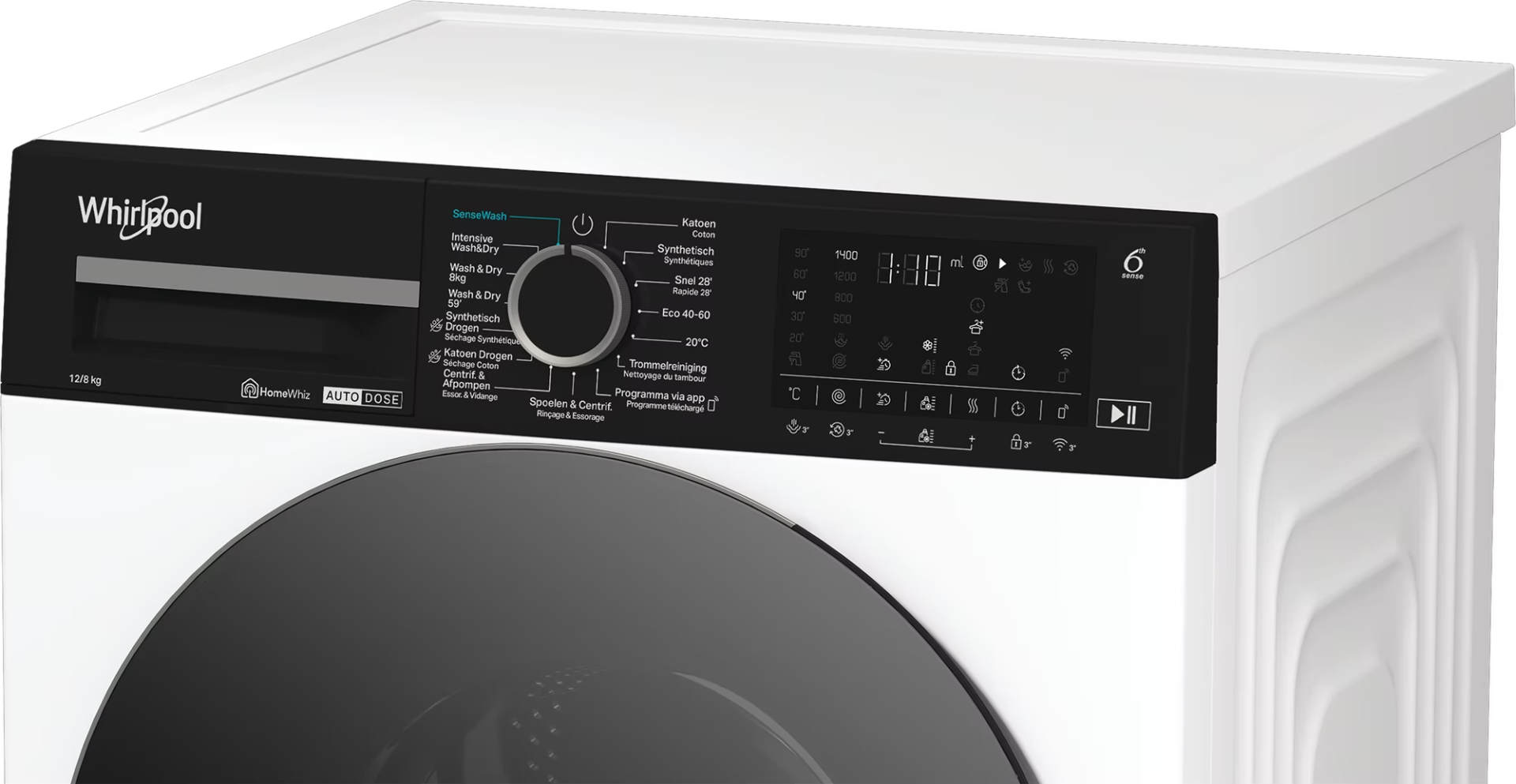 WHIRLPOOL was- droogcombinatie - WPD2836WADSBE