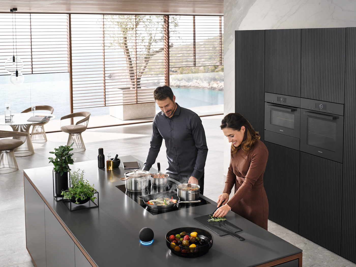 MIELE kookplaat met afzuiging - 80cm - KMDA7272-1FLSILENCEBLACK