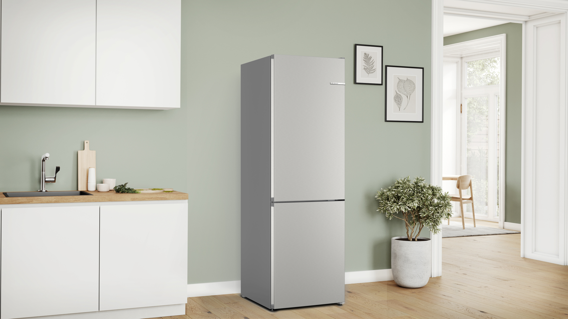 BOSCH SERIE 4 vrijstaande koel-/vriescombinatie - 186cm - KGN362IBF
