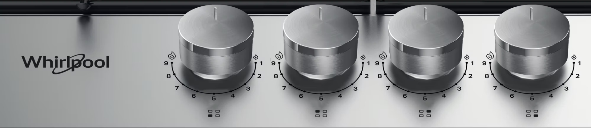 WHIRLPOOL gaskookplaat - 60cm - TGML650IX