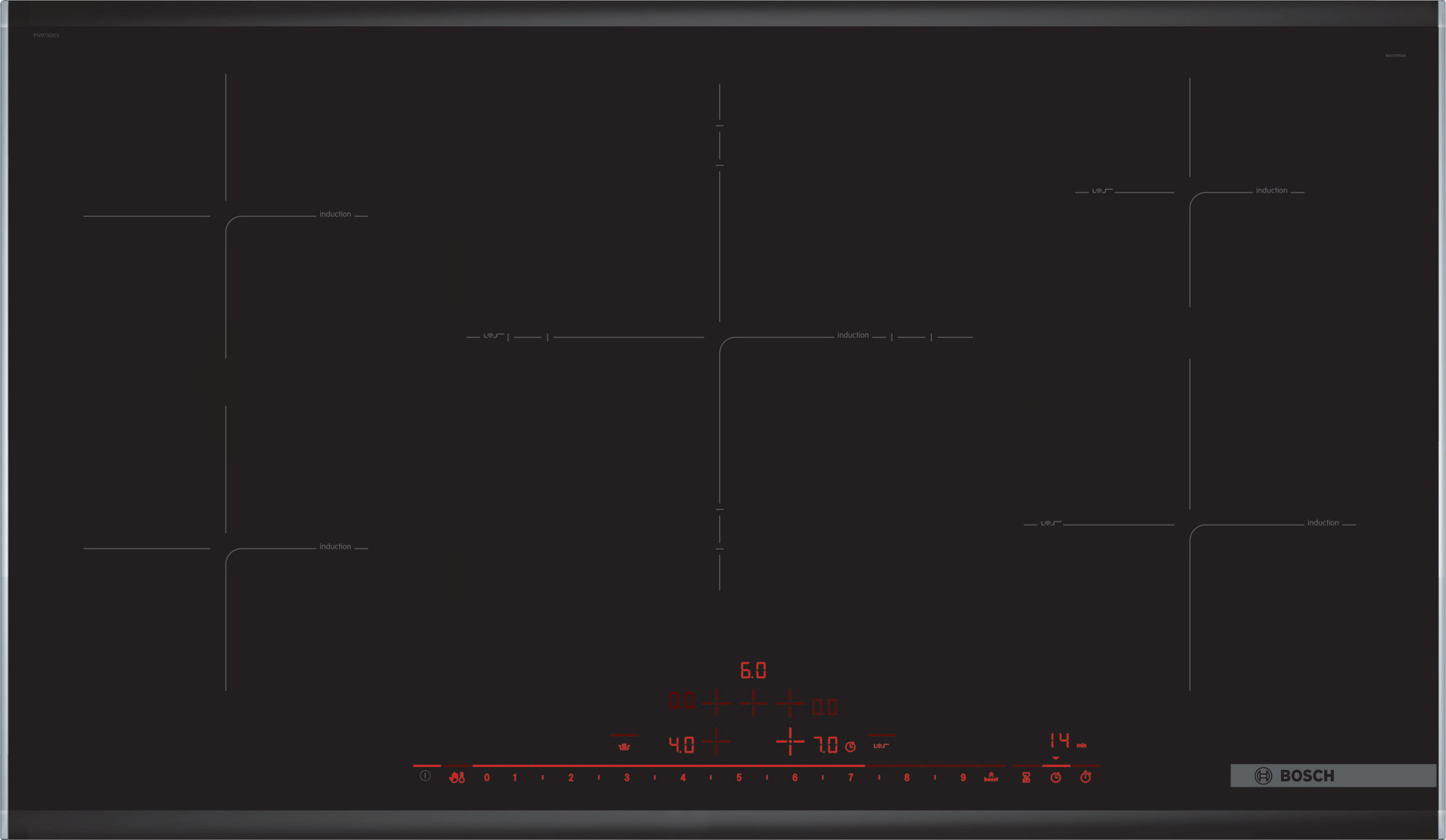 BOSCH SERIE 8 inductiekookplaat - 90cm - PIV975DC1E
