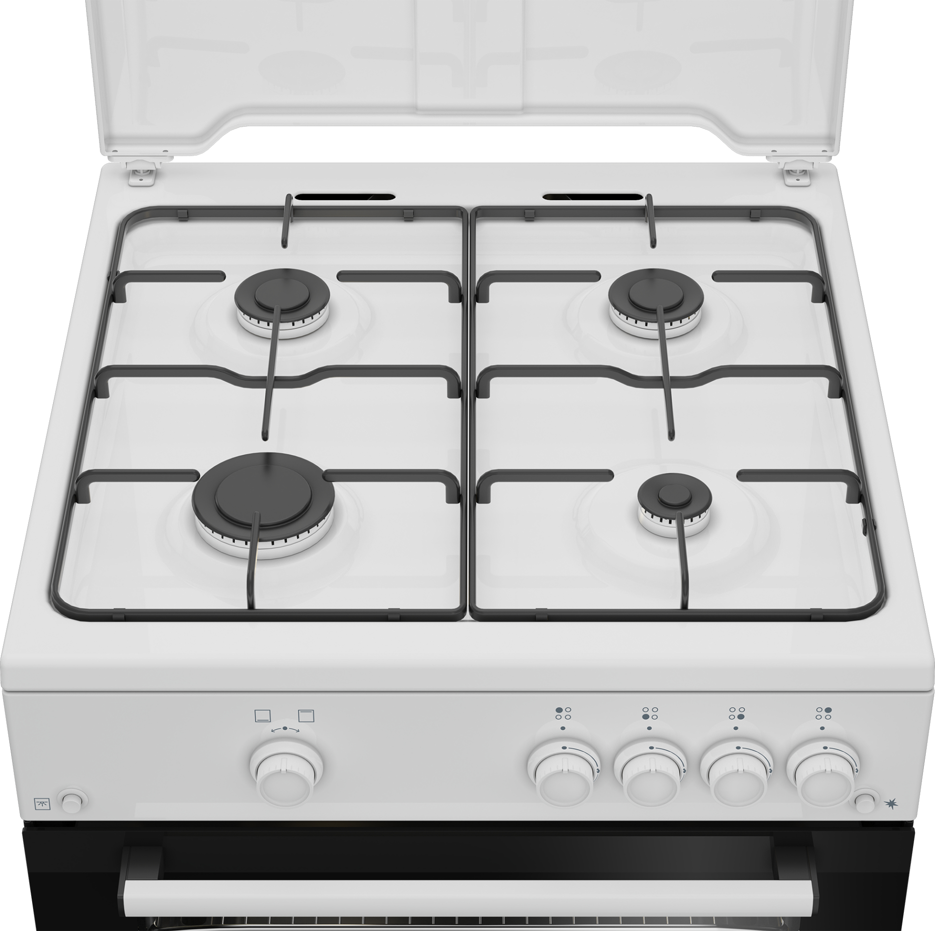 BEKO fornuis met gaskookplaat - 60cm - FBG62010DW