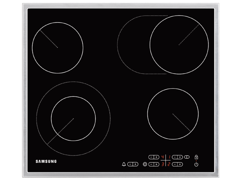 SAMSUNG NZ64F5RD9AB vitrokeramische kookplaat - 60cm