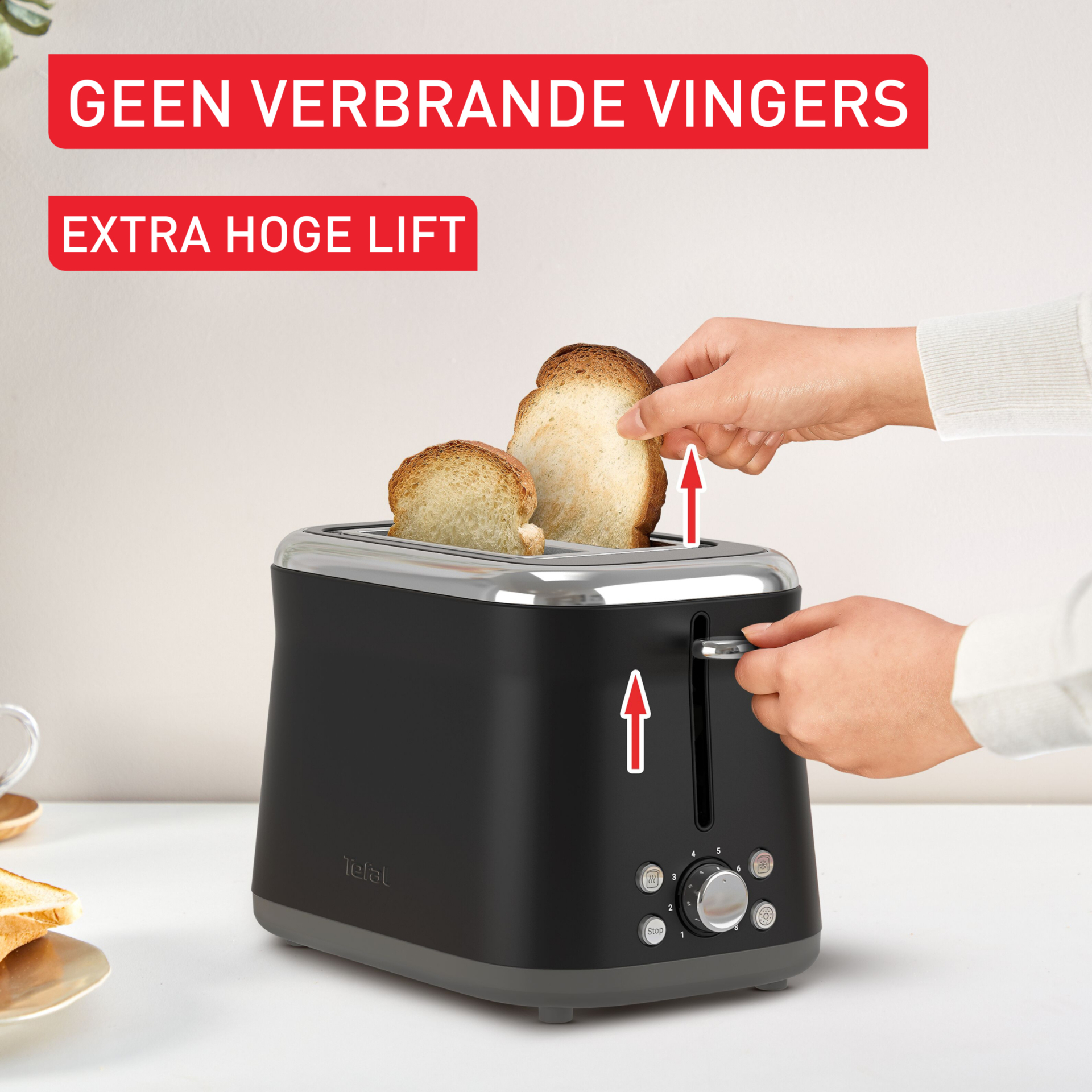 TEFAL Broodrooster zwart - TT7208E0