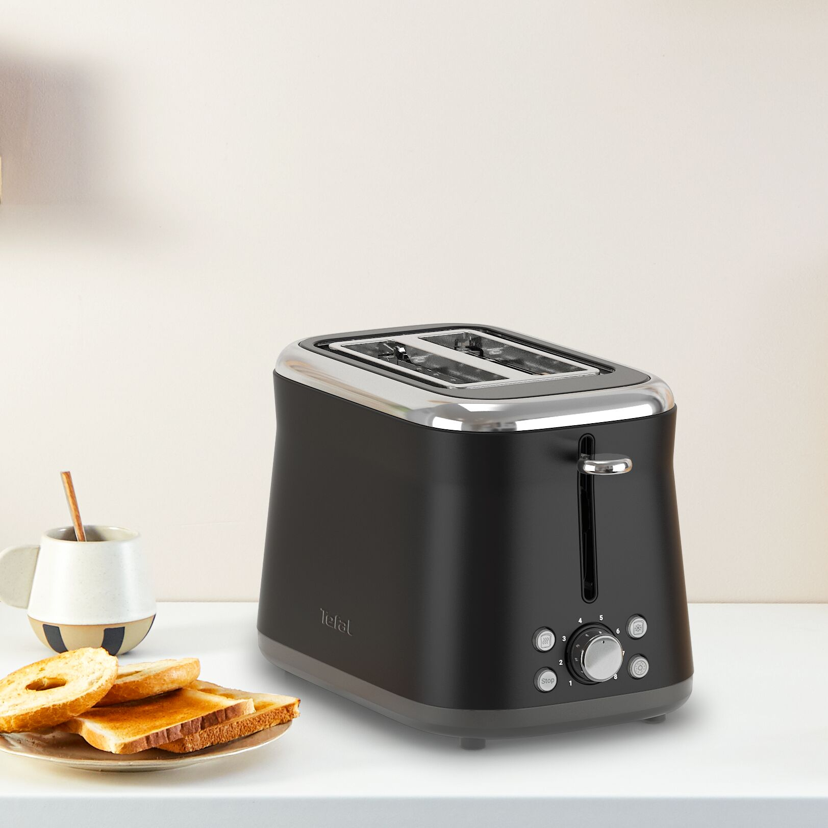 TEFAL Broodrooster zwart - TT7208E0