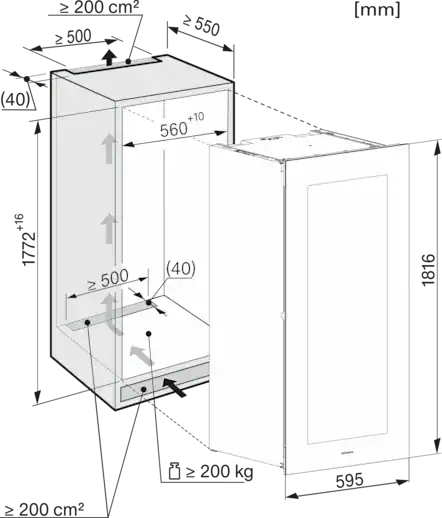 MIELE Inbouw wijnklimaatkast - KWT6722IGS-1OBSW