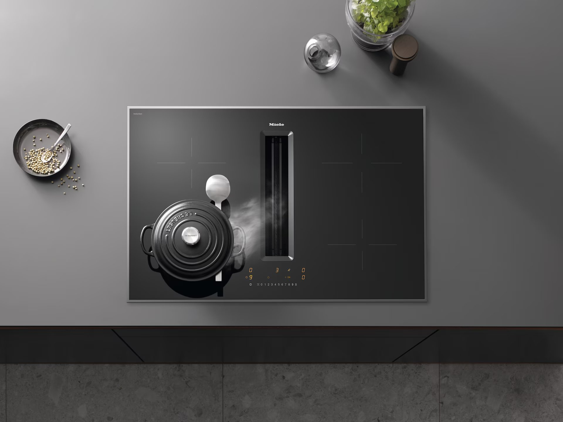 MIELE kookplaat met afzuiging - 80cm - KMDA7272-1FRSILENCEEDST