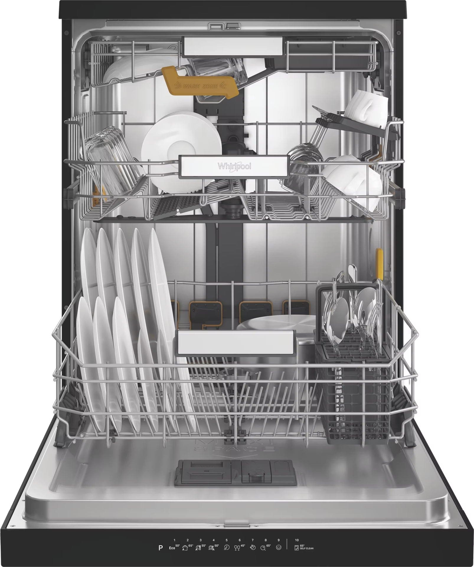 WHIRLPOOL vrijstaande vaatwasser - W8FHS61BS