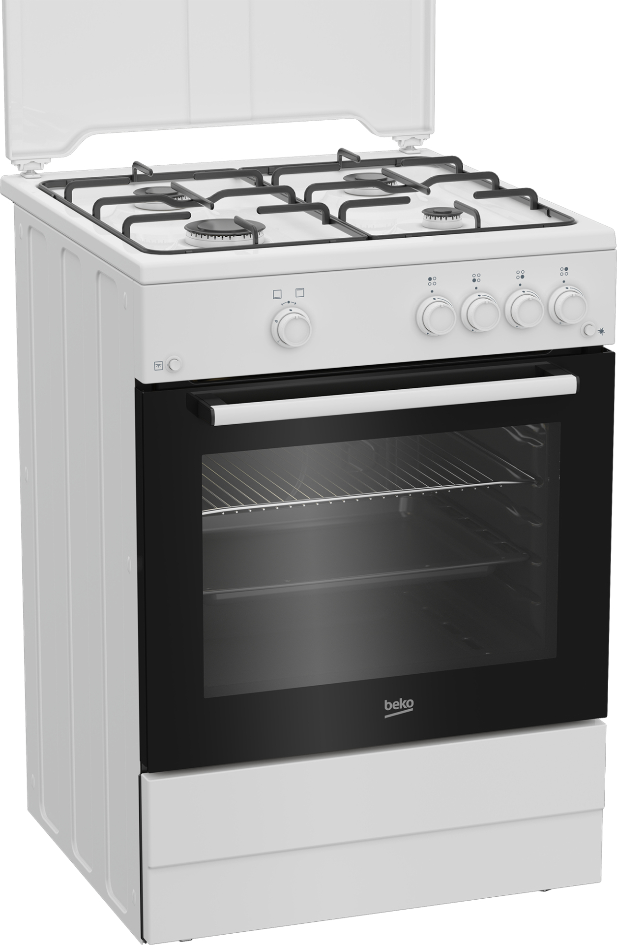 BEKO fornuis met gaskookplaat - 60cm - FBG62010DW